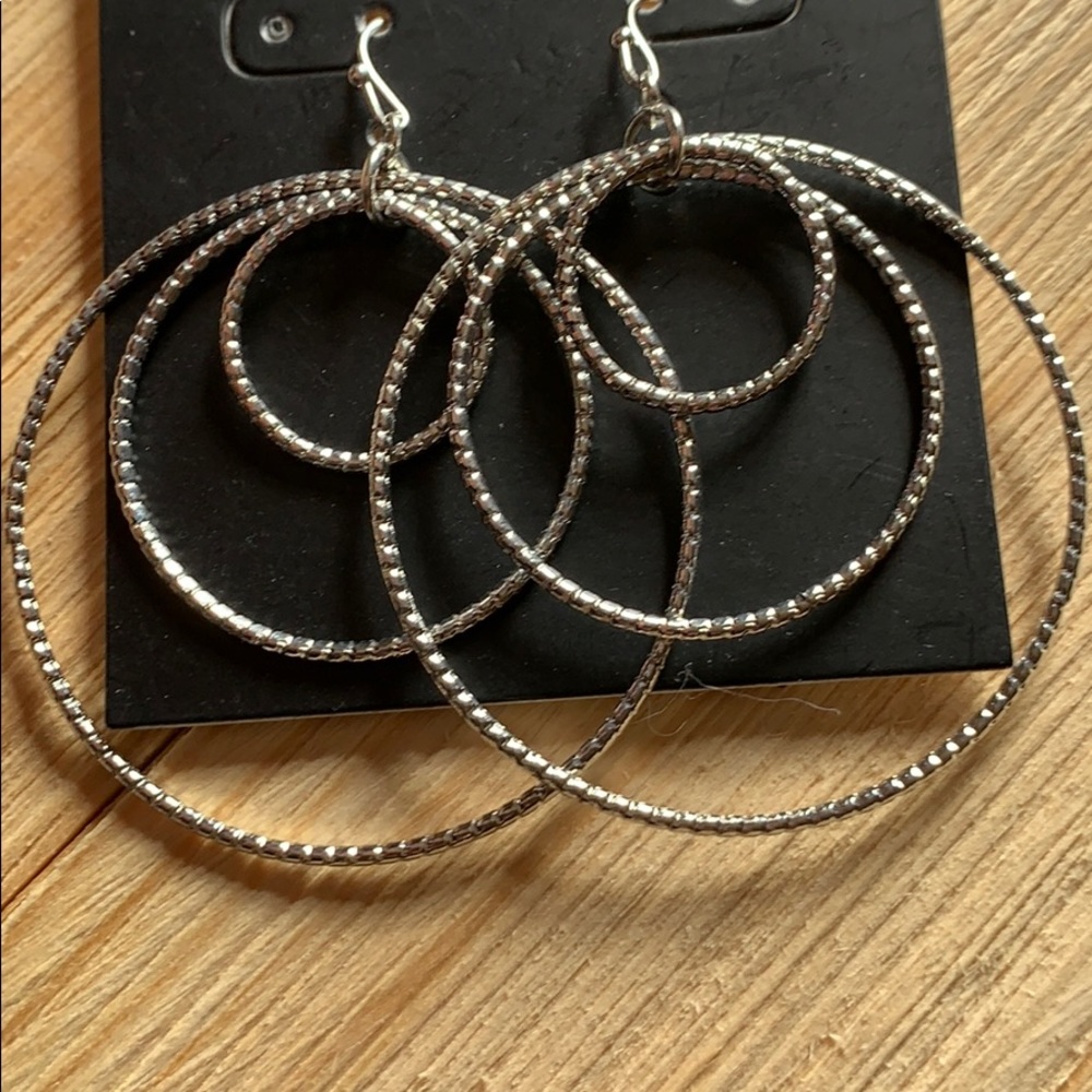 Dangle Hoop Earrings - Picture 4 of 6